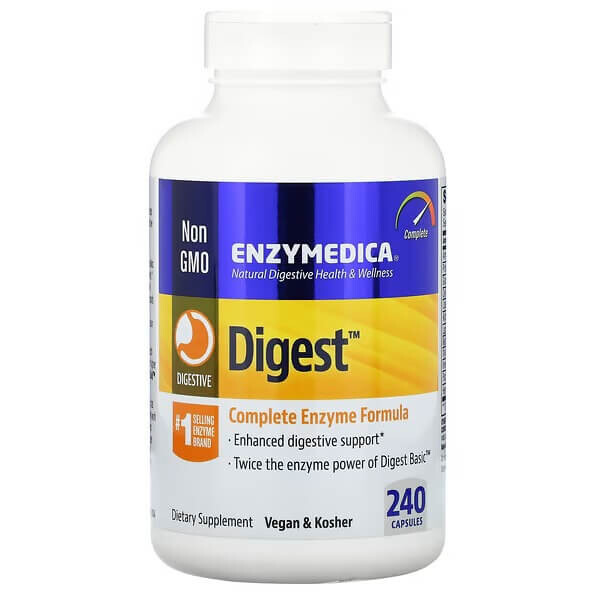 

Полная формула ферментов Digest 240 капсул, Enzymedica