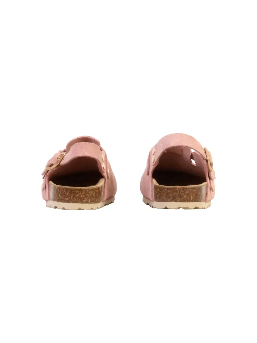 Тапочки The Divine Factory 'Kinder-Pantolette aus Leder Noga Boreali BS Edge' в цвете Rose — фото 4
