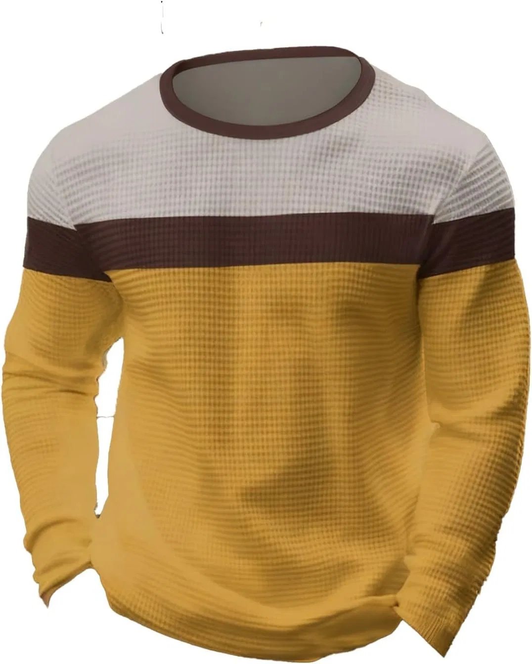 Мужская футболка с длинным рукавом Regular Fit, Yellow