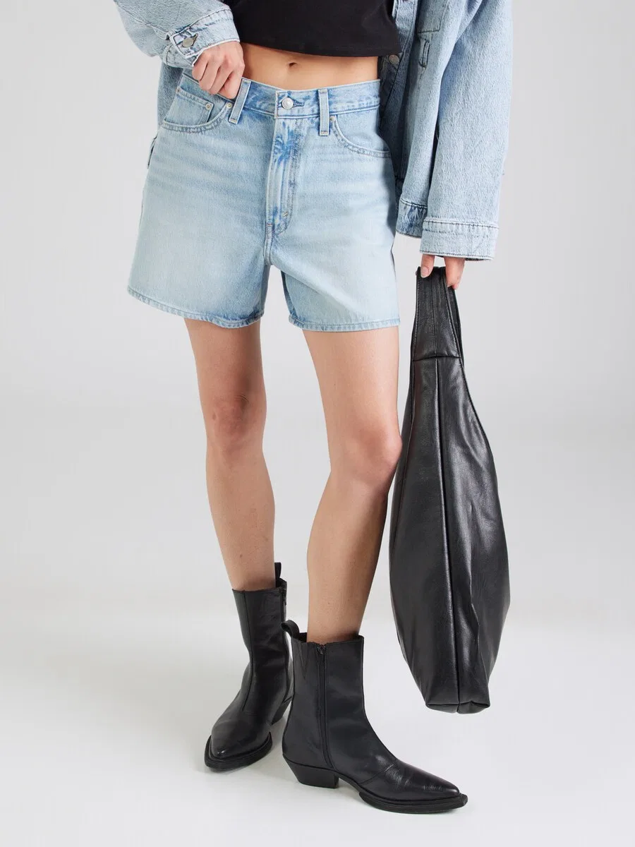 Шорты LEVI'S Regular 'Cinch Mid-Thigh Short' светло-голубого цвета — фото 3