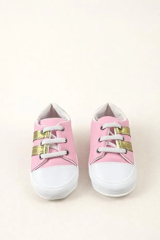 Детские туфли для девочек с принтом Flexible Numix Baby Kids, Pink — фото 2