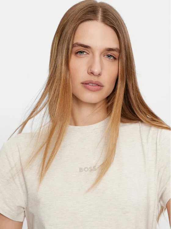 Футболка regular fit Bea Boss, кремовый — фото 4
