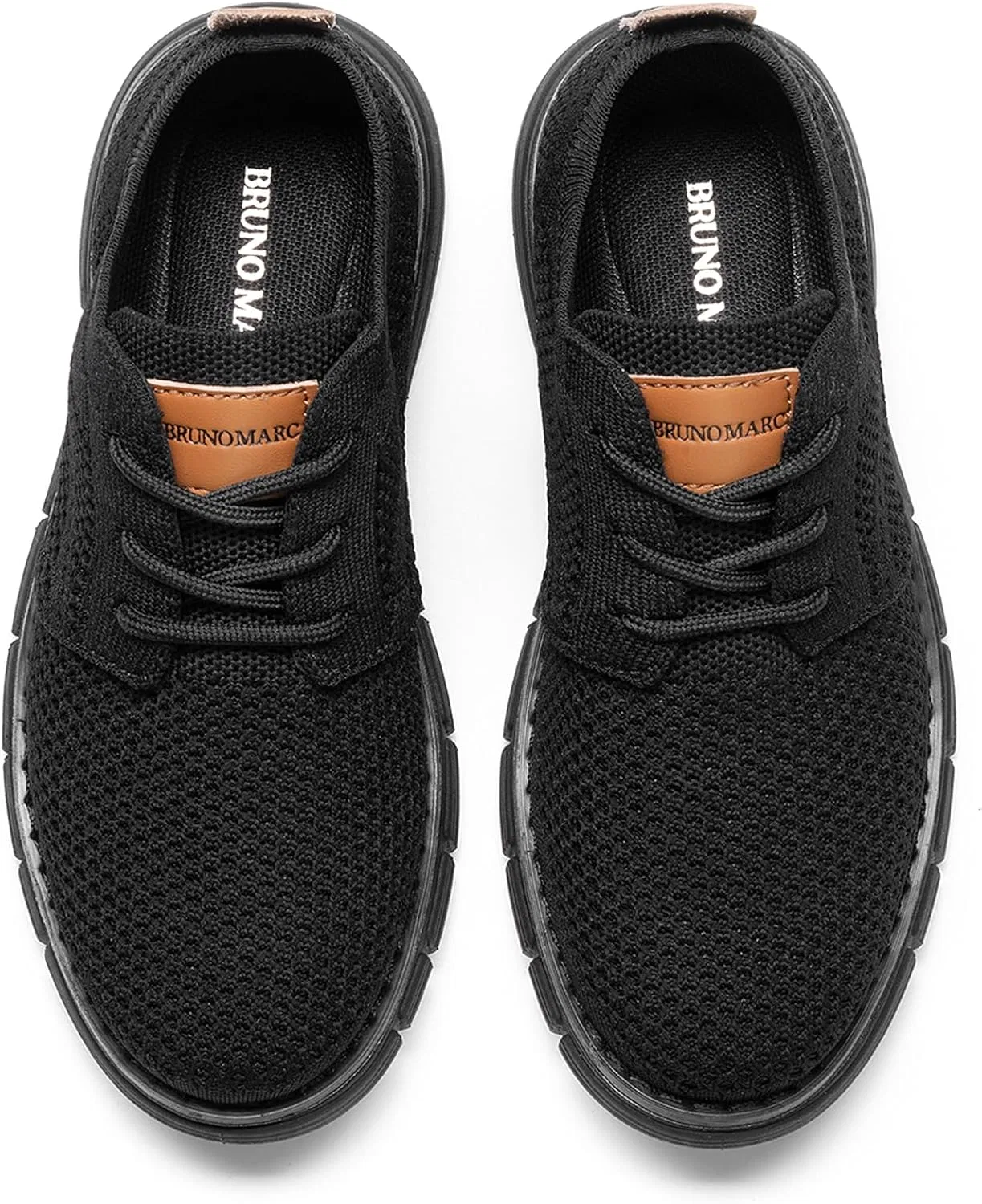Детские кожаные оксфорды для мальчиков с сеткой Bruno Marc, All Black — фото 4