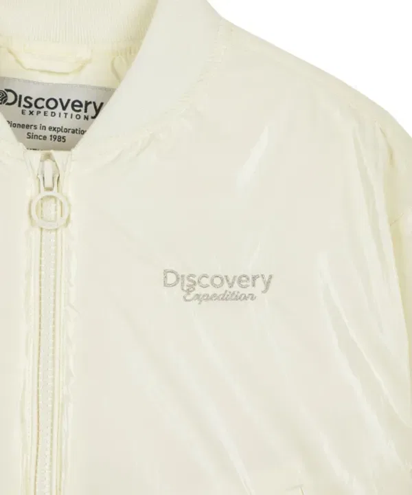 Пуховик бомбер детский Shailo Discovery Expedition, светло-желтый — фото 4