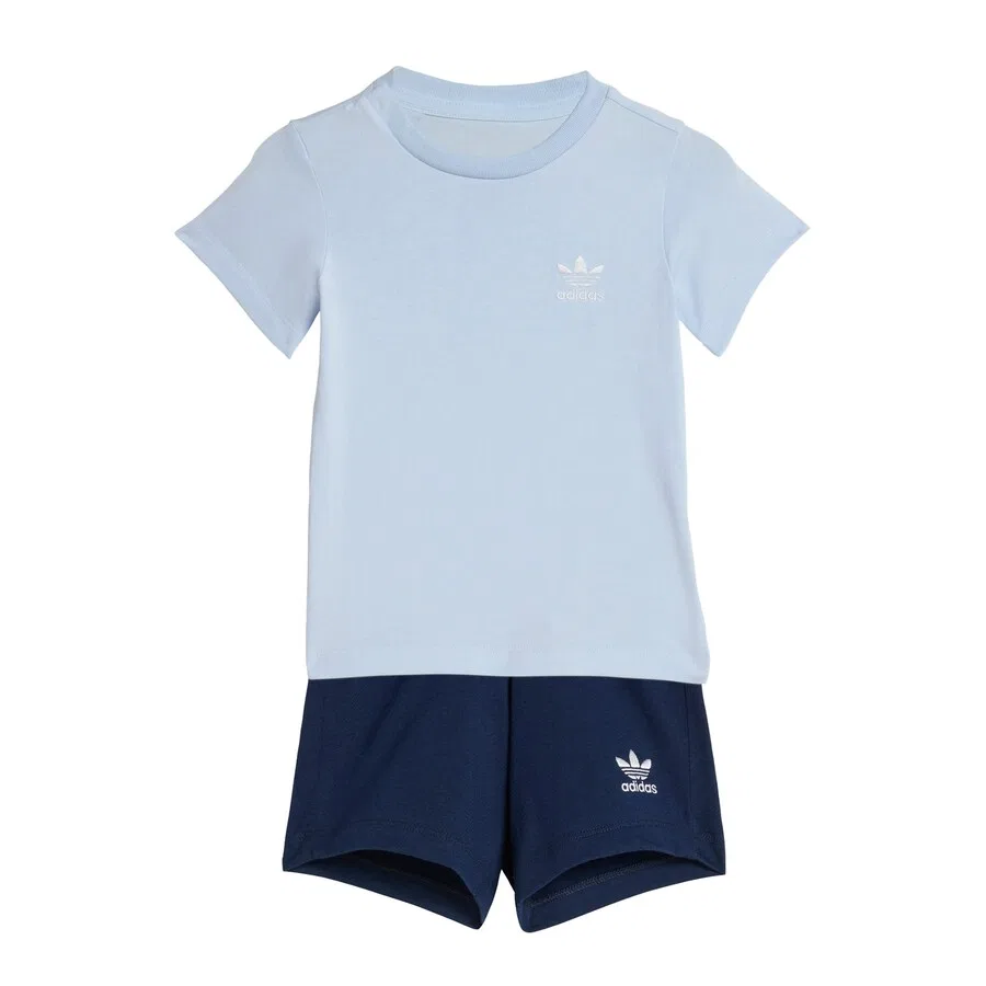 Комплект ADIDAS ORIGINALS 'Trefoil Essentials' в темно-синем и светло-голубом цветах