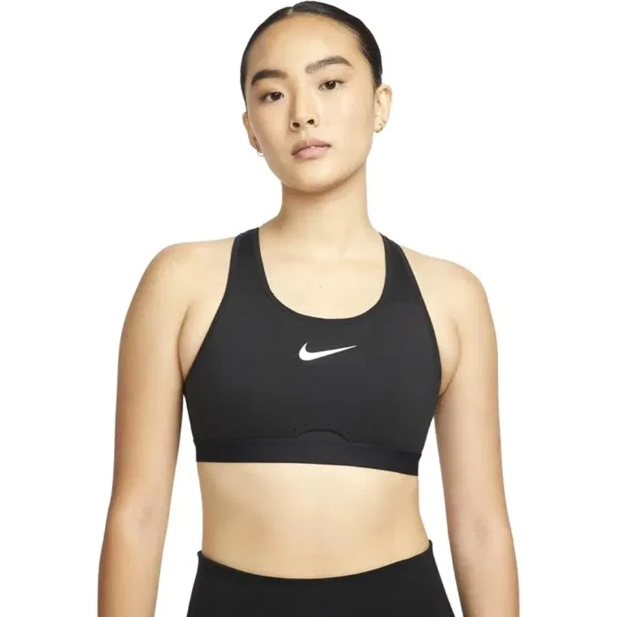 Спортивный бюстгальтер с высокой поддержкой Nike Dri-FIT Swoosh High-Support, Черный