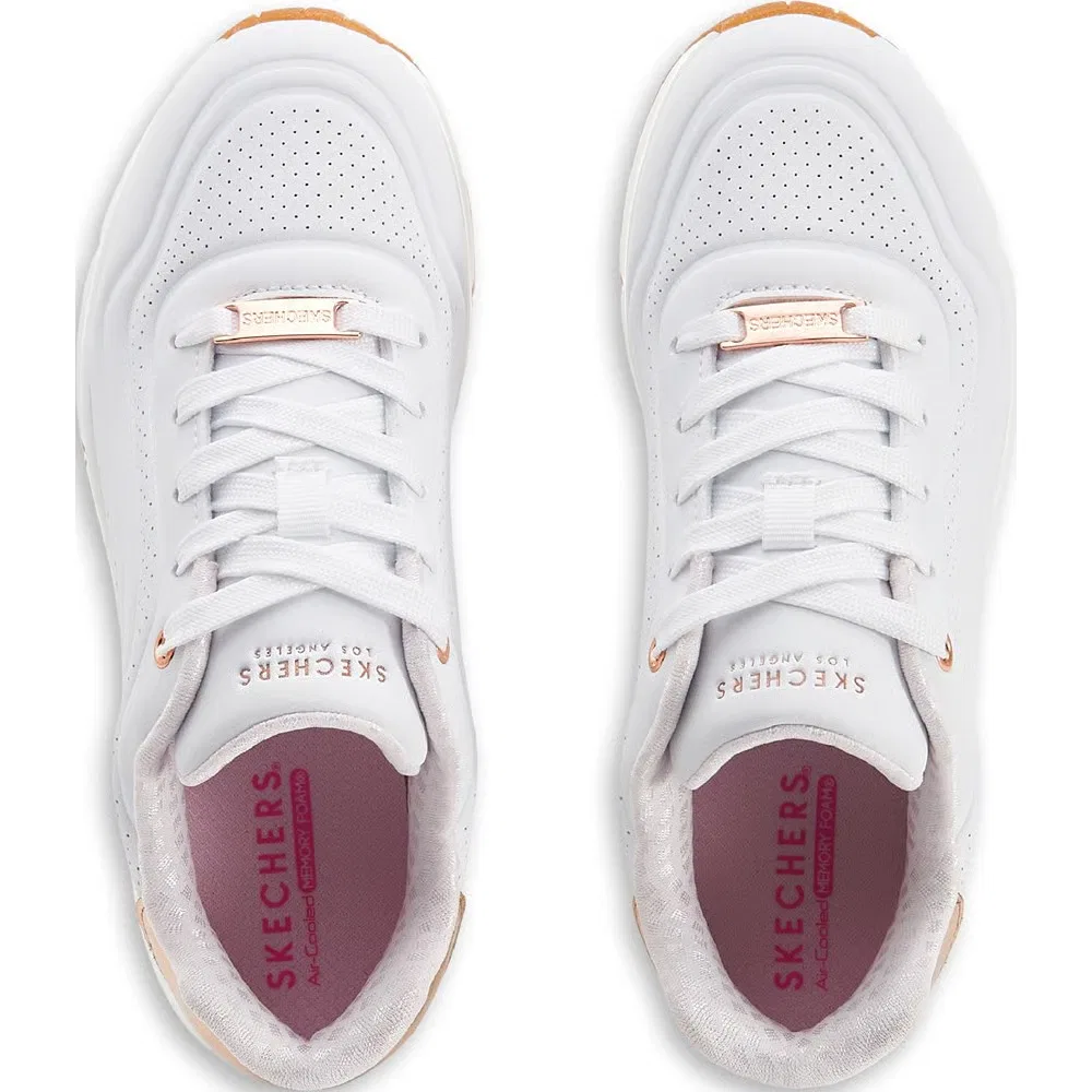 Детские кроссовки Street Uno Skechers, White/Rose Gold — фото 4