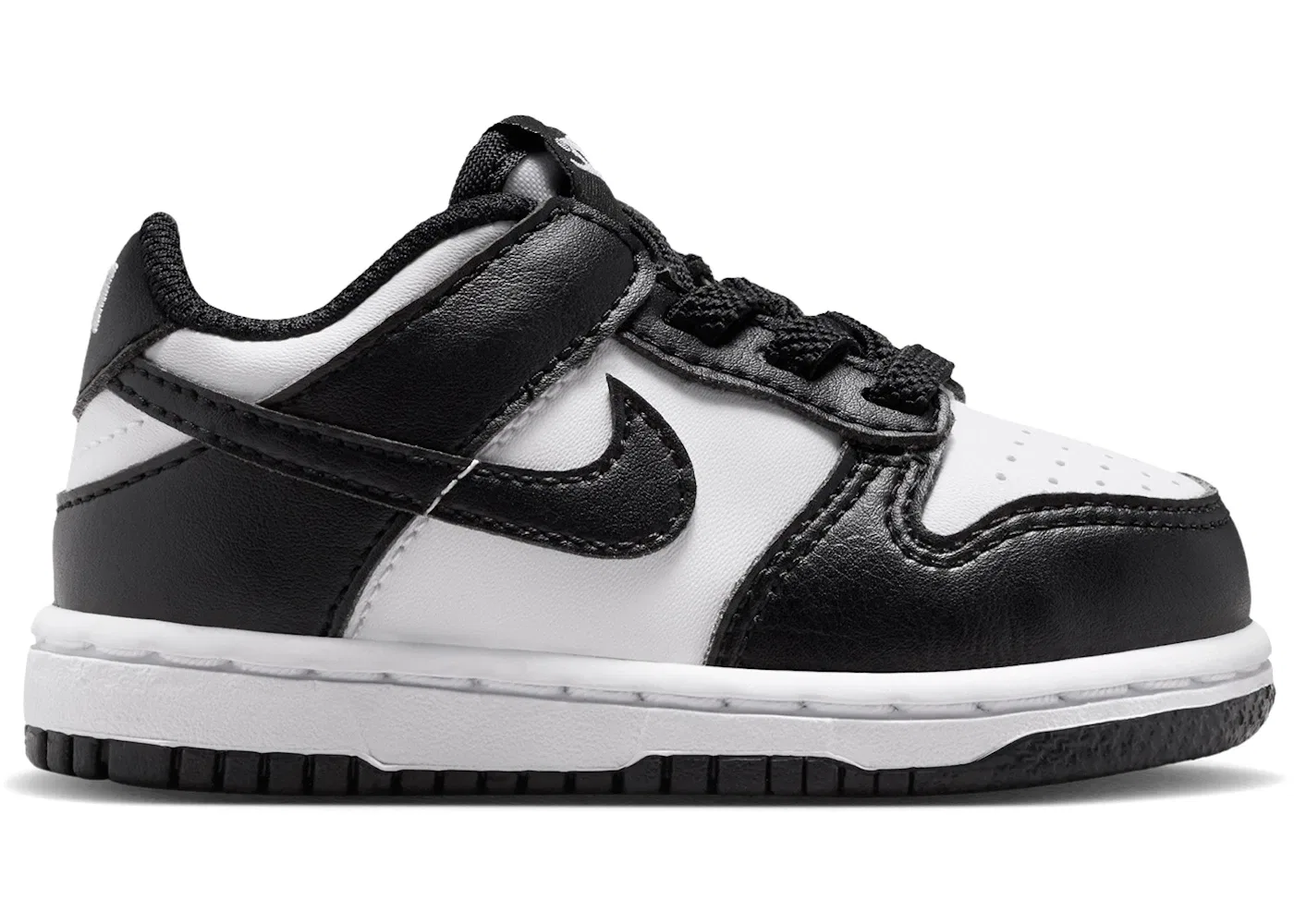 Детские кроссовки с длинным шнурком Nike Dunk Low Nike, White/White/Black