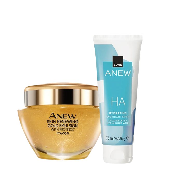 

Набор косметики Avon Anew Ultimate [Ночная маска + Золотая эмульсия]