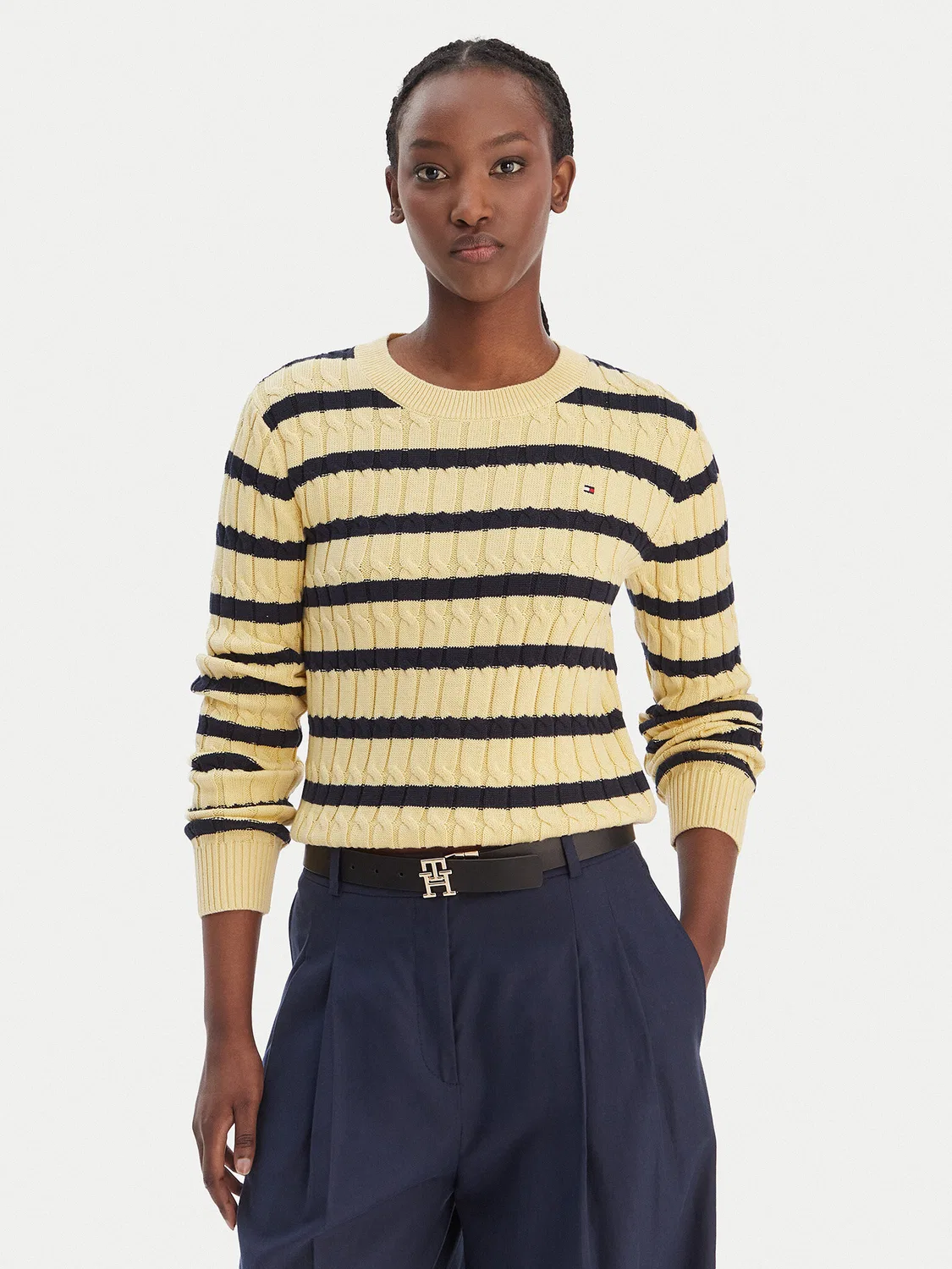 Женский пуловер стандартного кроя Tommy Hilfiger, желтый