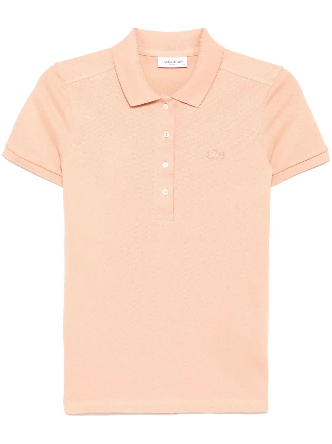 Топ с нашивкой-логотипом Lacoste, нейтральные цвета