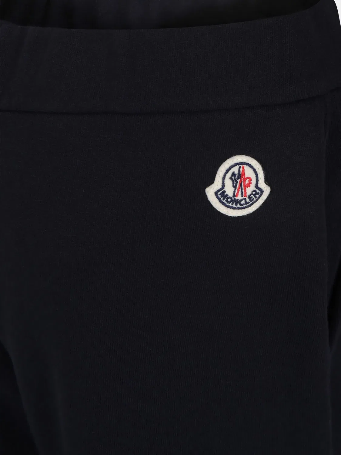 Moncler Трековые брюки с логотипом темно-синего цвета — фото 2