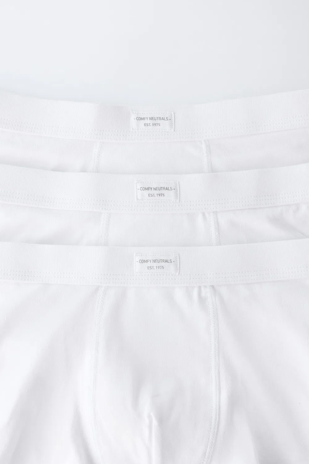 6-14 лет / Комплект из трех однотонных боксерских шорт с этикеткой ZARA, White — фото 2