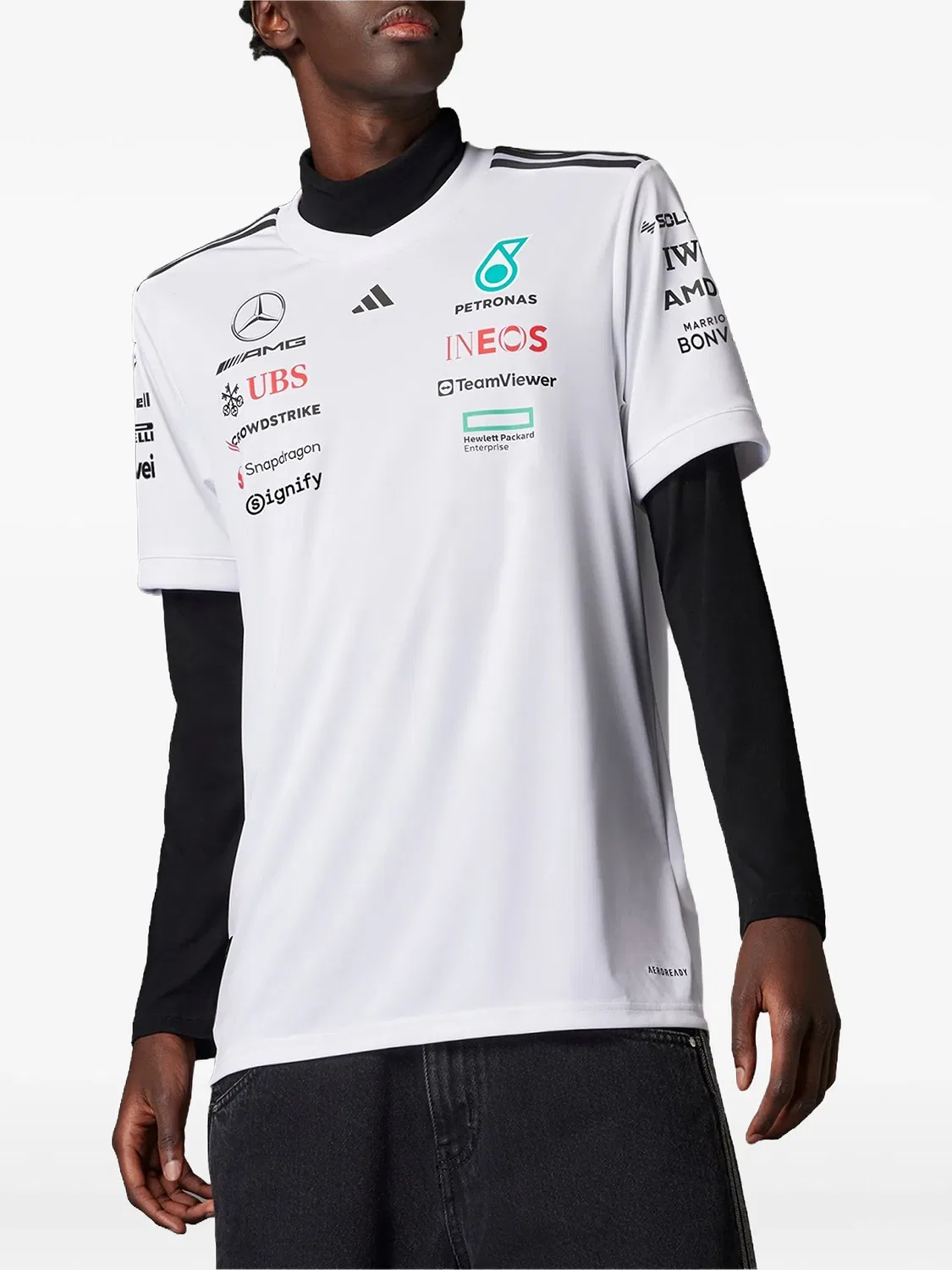 Футболка AMG Petronas Formula One Team Adidas, белый — фото 2