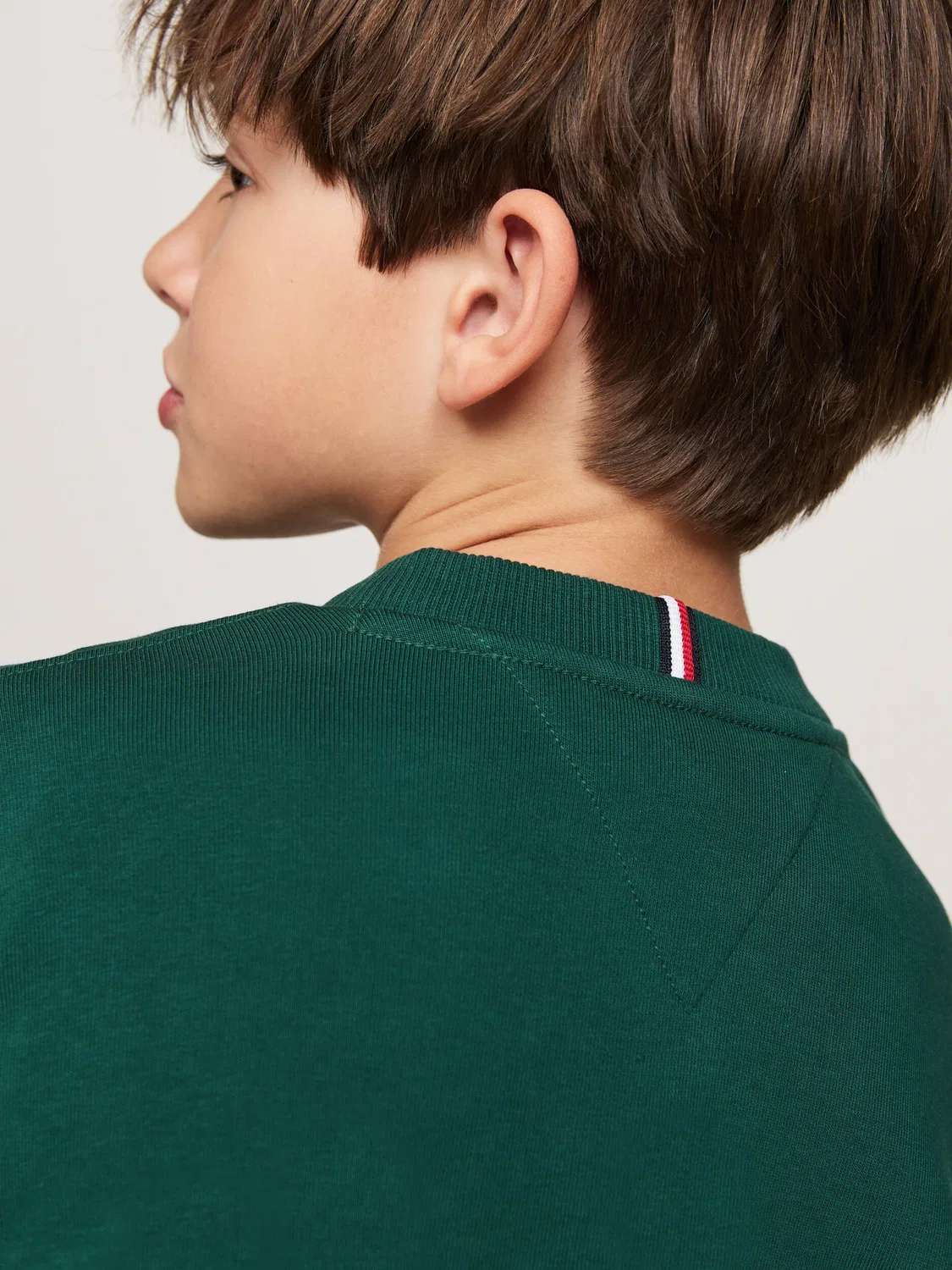 Свитшот Tommy Hilfiger, Verde Bottiglia — фото 4
