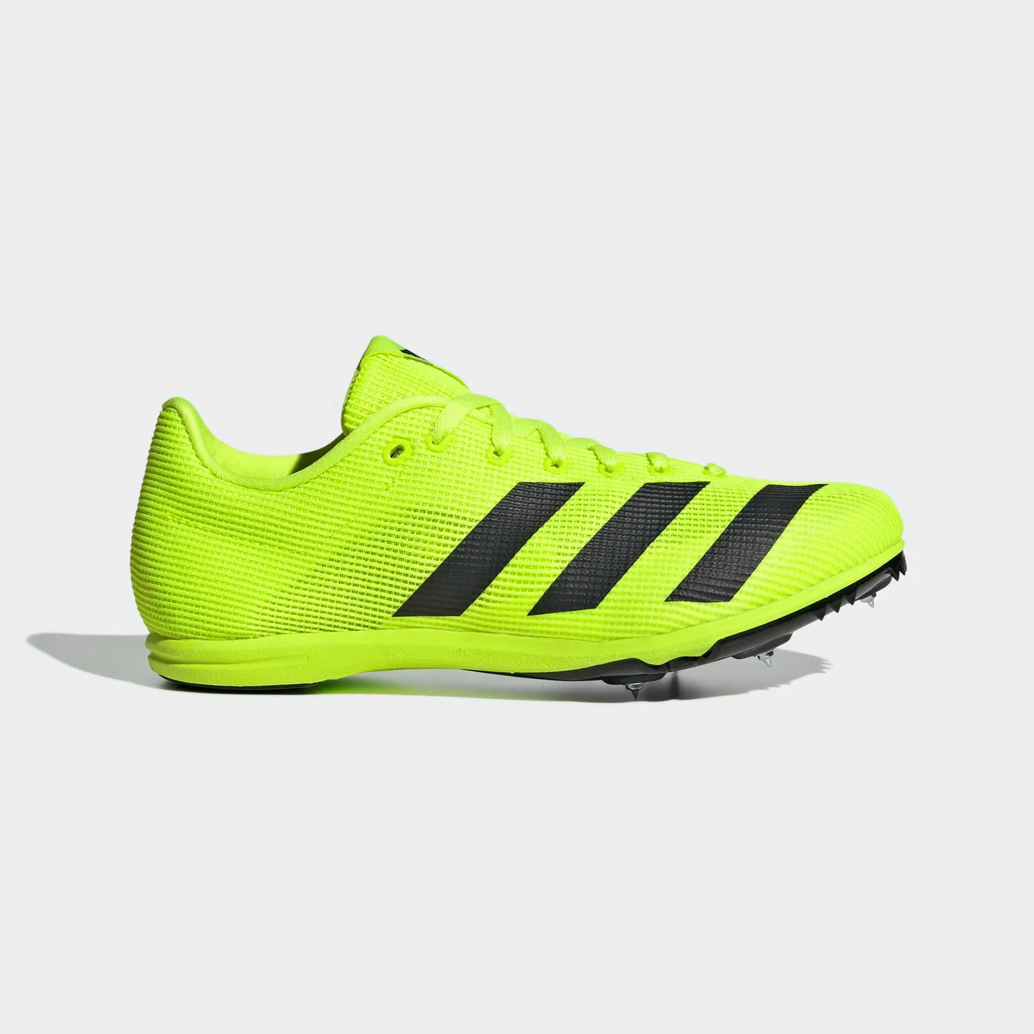 Детские легкоатлетические шиповки с пятишиповой пластиной Adidas Performance, Lucid Lemon/Core Black/Silver Metallic — фото 2