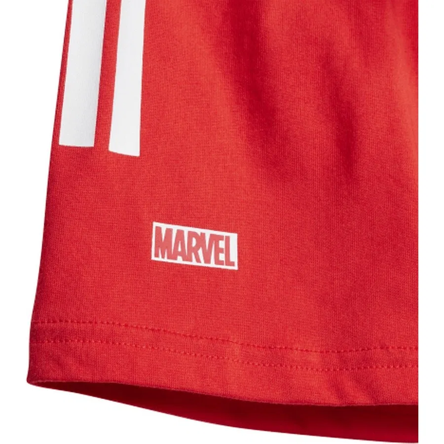 Детский спортивный комплект с принтом Marvel Mrvl Sm T Set adidas, Белый — фото 4