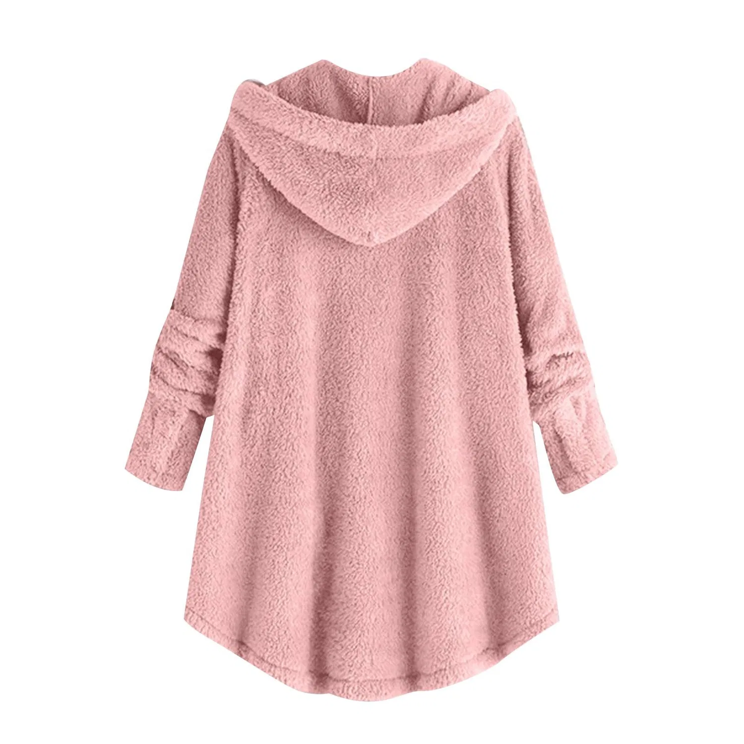 Женская куртка с капюшоном Teddy Bear Soft, Colore: rosa — фото 3