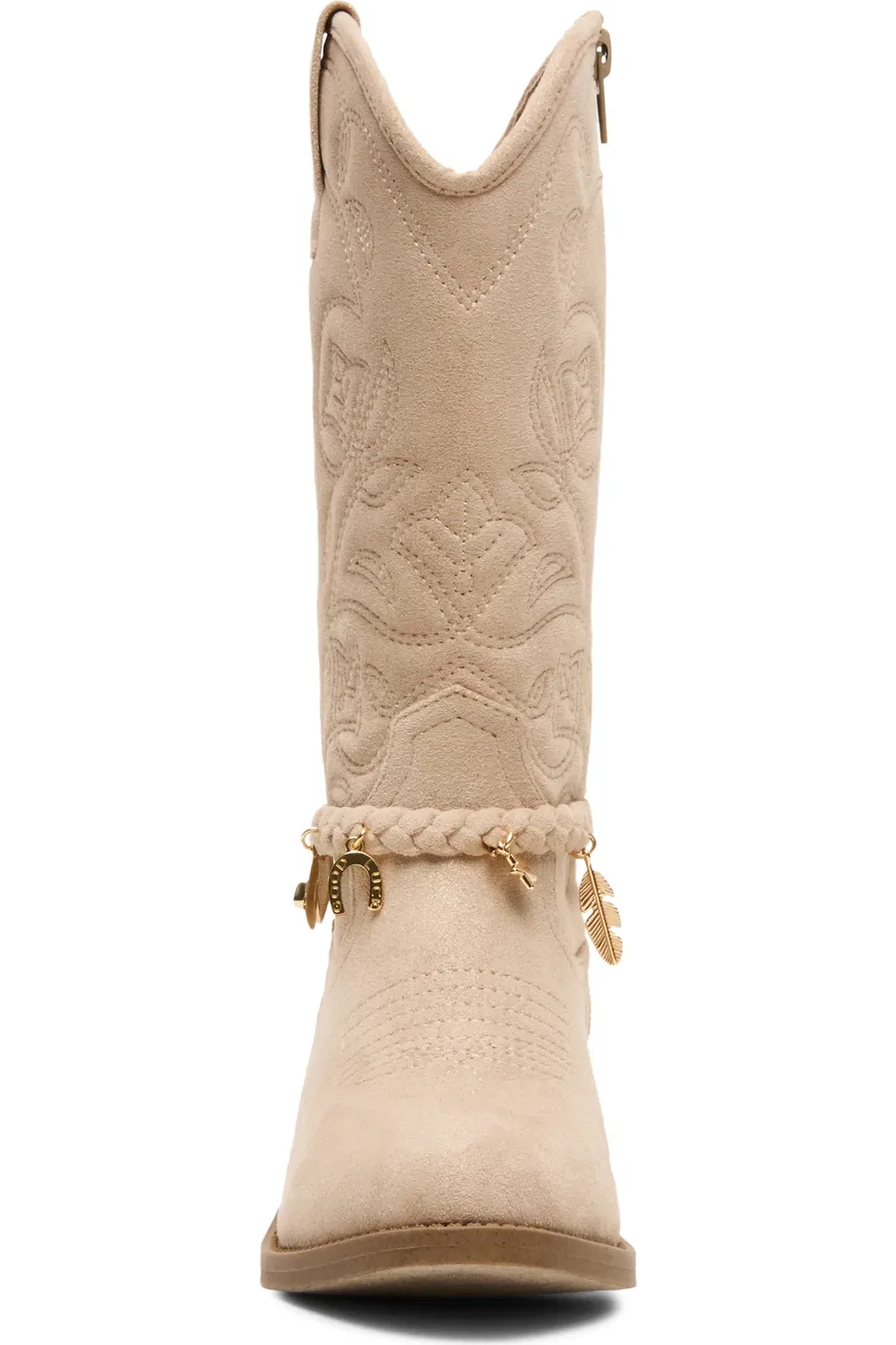 Сапоги детские ковбойские с плетеным ремешком Jleana Steve Madden, Sand — фото 3