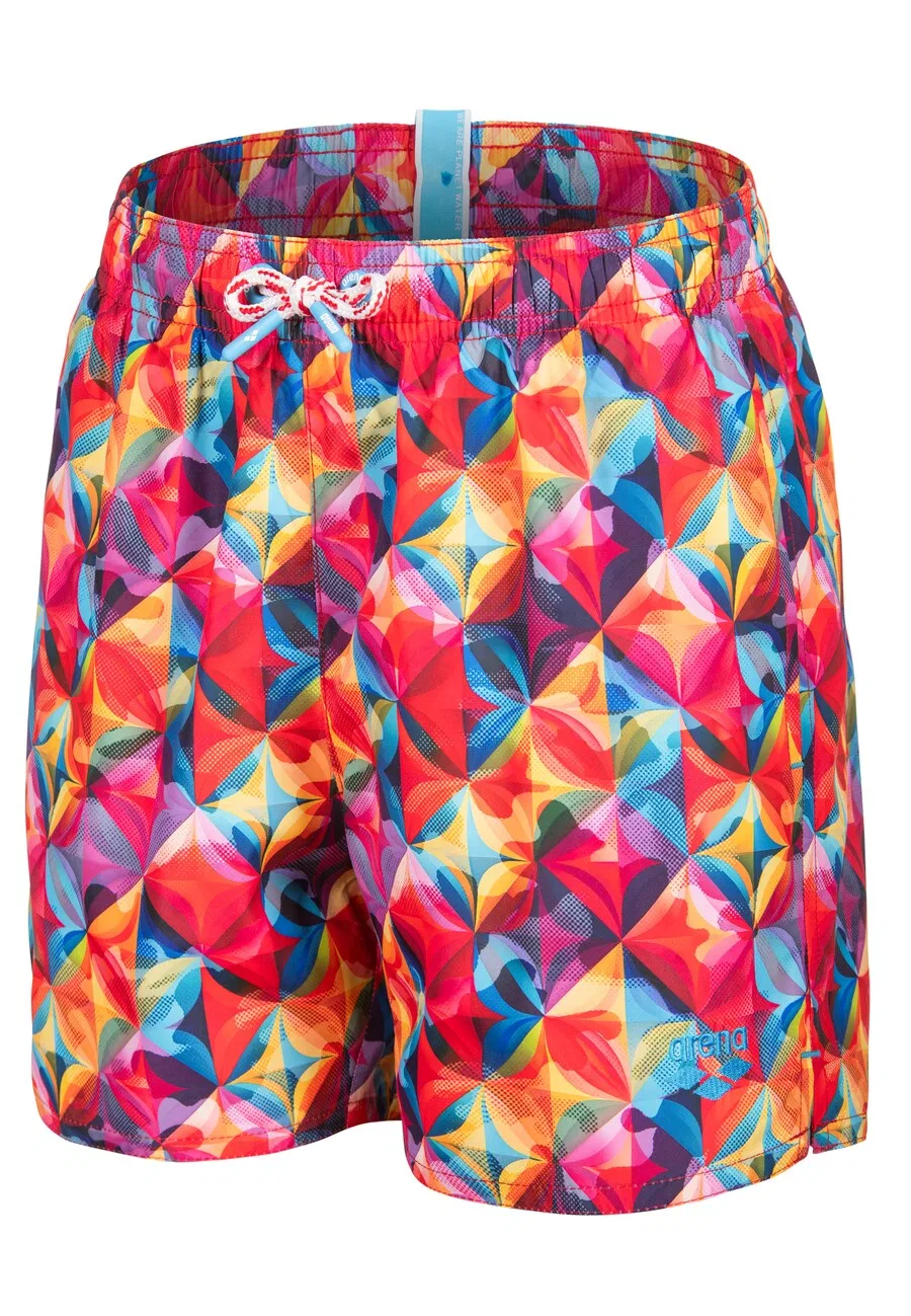 Пляжные шорты ARENA 'WATER PRINTS BEACH BOXER AO' красного цвета — фото 2