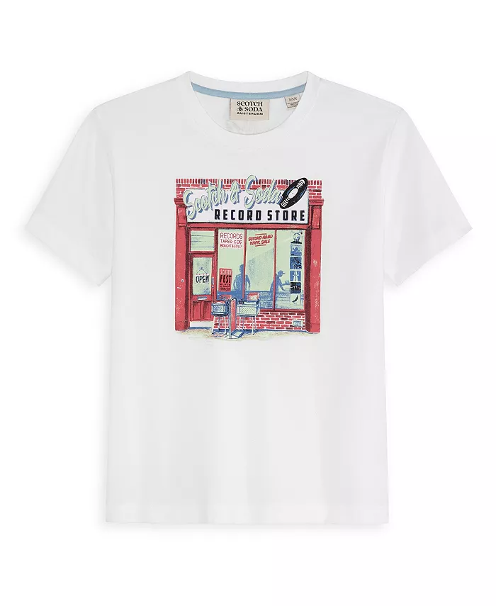 

Футболка с круглым вырезом Big Boys SCOTCH & SODA, белый