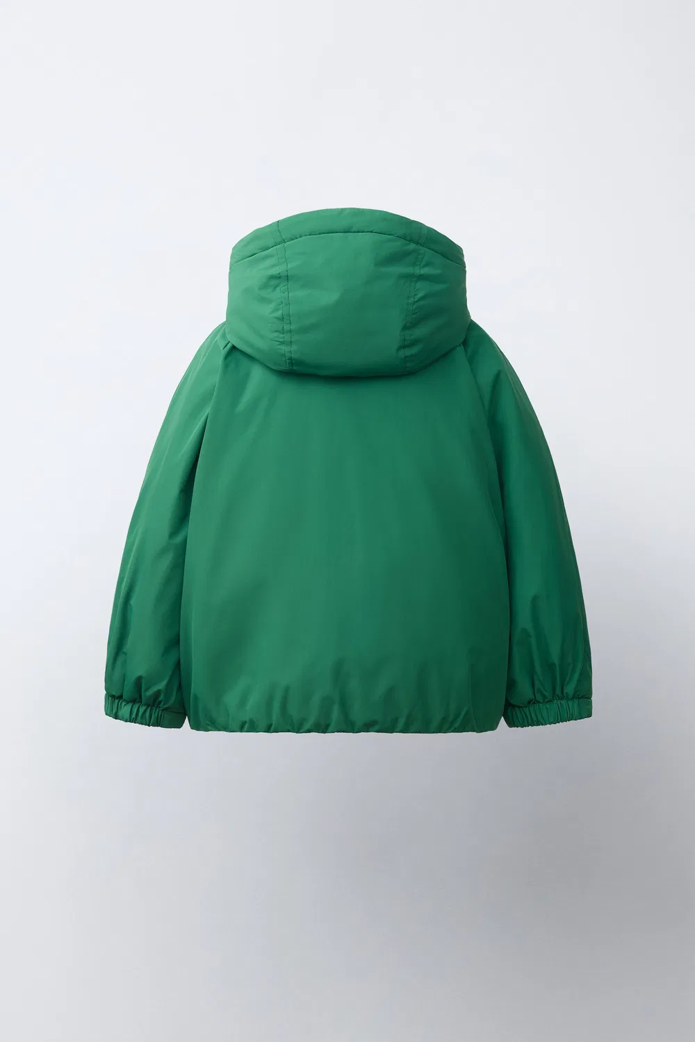Водоотталкивающая парка с контрастными деталями. ZARA, Green — фото 4