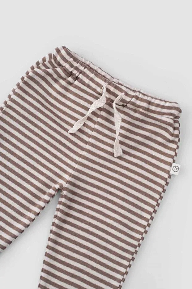 Детские брюки для девочек органические хлопковые 2-Piece organic cotton baby pants playtime Little Gusto, Yellow — фото 2