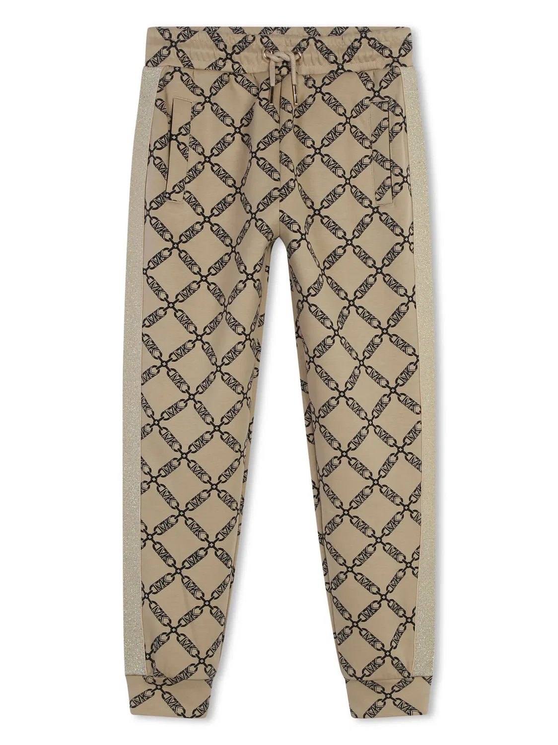 Штаны с завязками Empire Print Michael Kors, бежевый