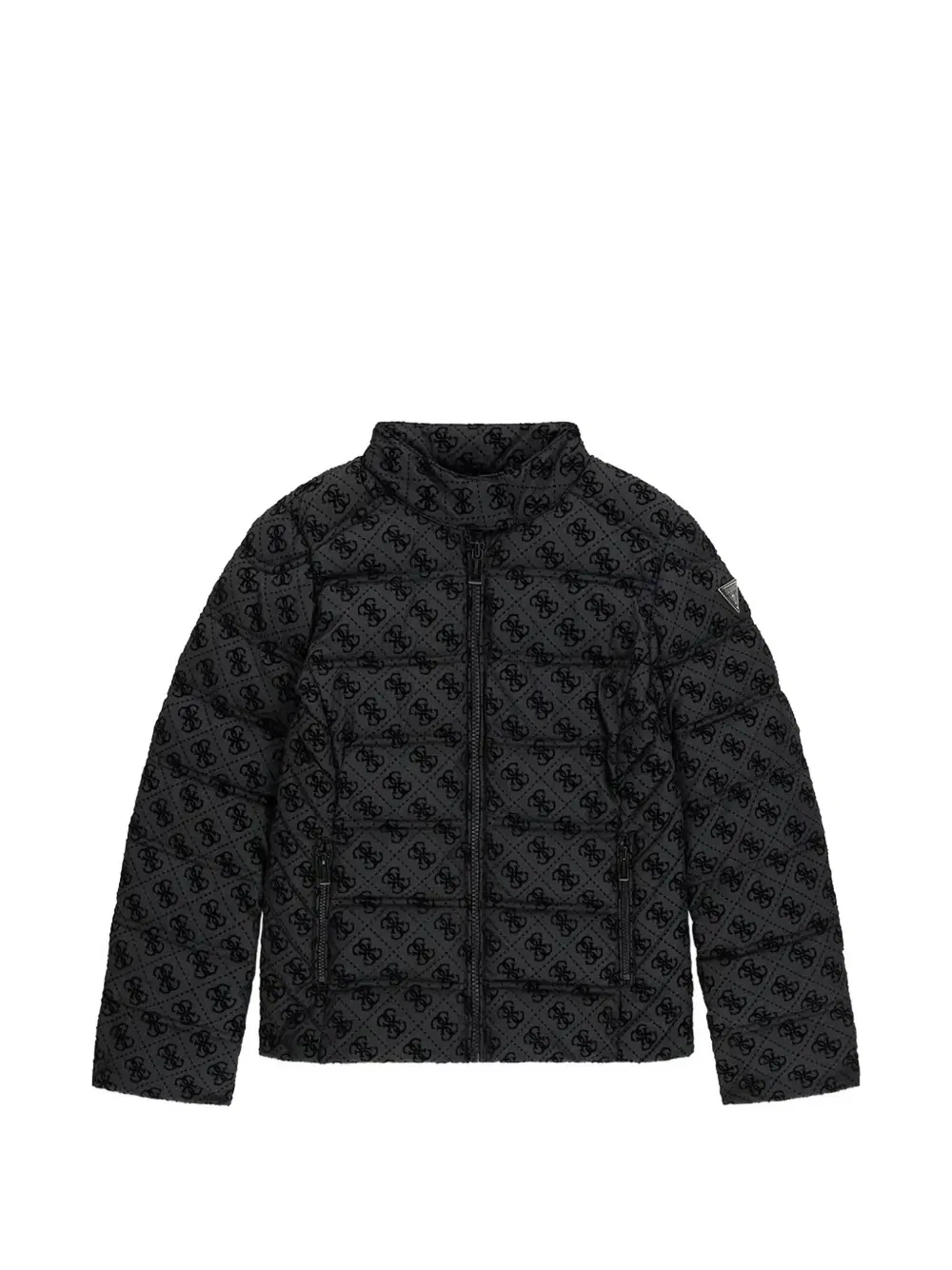Стеганая куртка с логотипом Guess Kids, черный