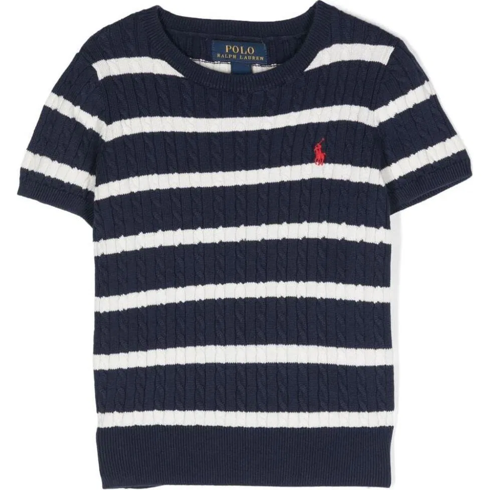 Детский свитер с длинным рукавом Polo Ralph Lauren, Marine Blue & White