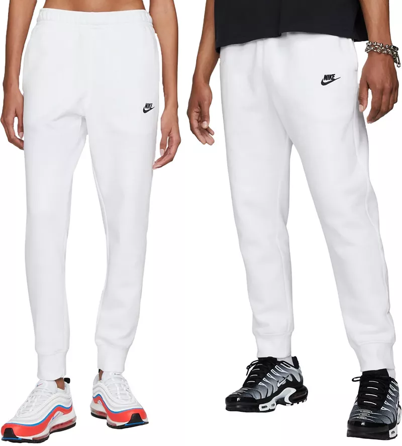 

Мужские флисовые джоггеры Nike Sportswear Club, белый/черный