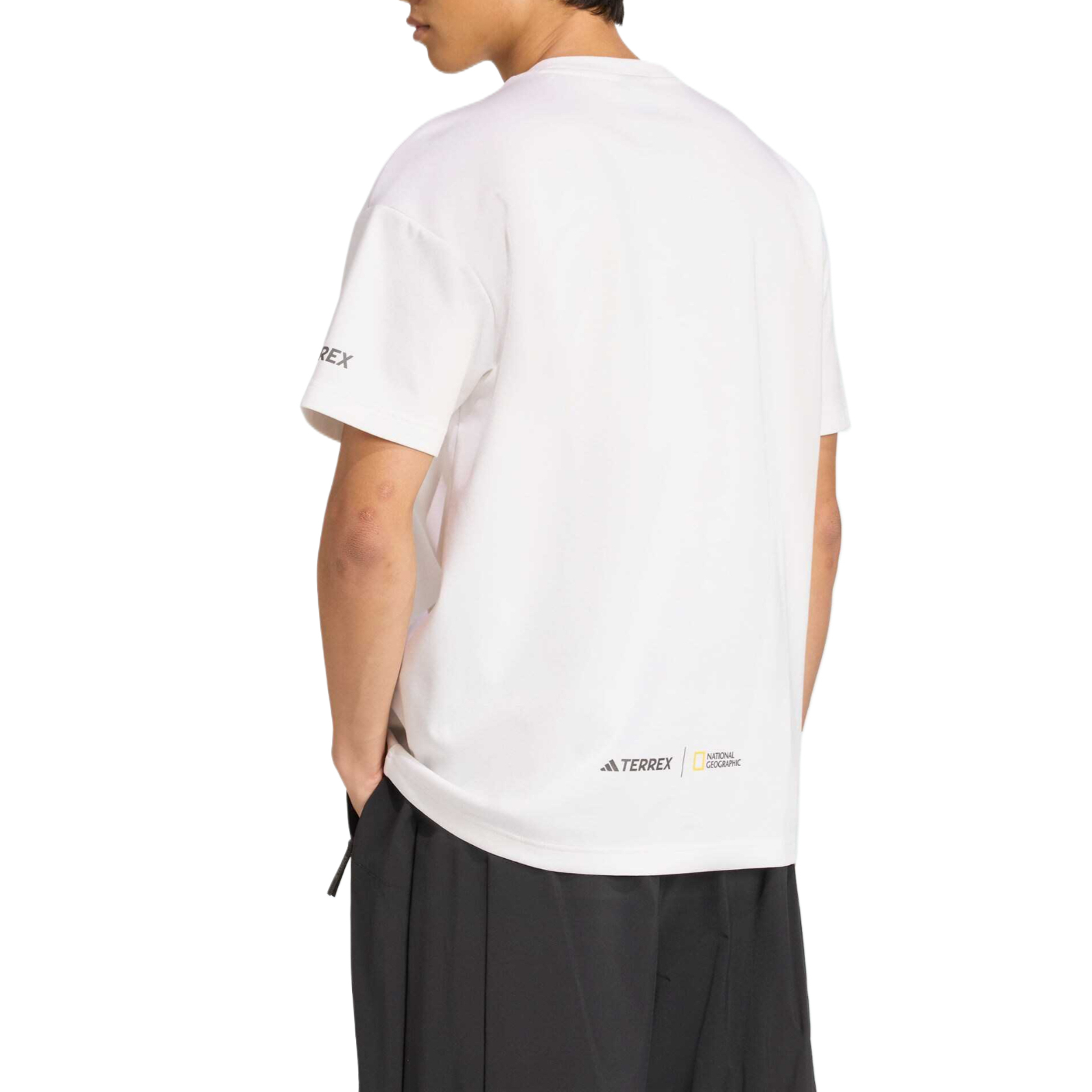 National Geographic AEROREADY UF футболка Unisex Adidas, белый — фото 3