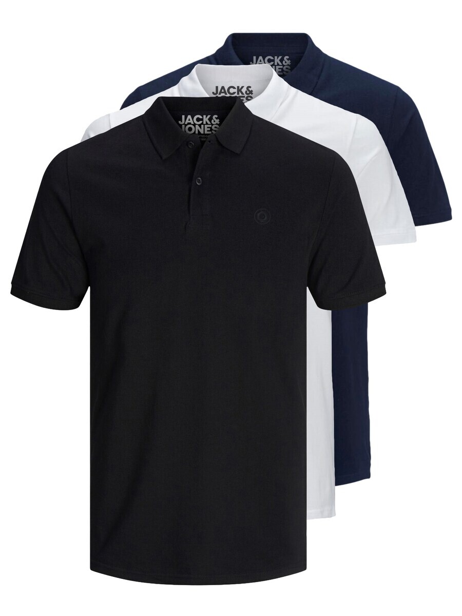 

Футболка JACK & JONES JJBasic, синий/черный/белый