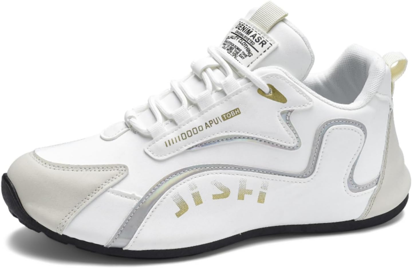 

Мужские удобные полосатые походные кроссовки: дышащие, водонепроницаемые, низкие с шнуровкой - всесезонные кроссовки для активного отдыха на улице и кемпинга с поддержкой свода стопы Kpdwfms, белый/серый