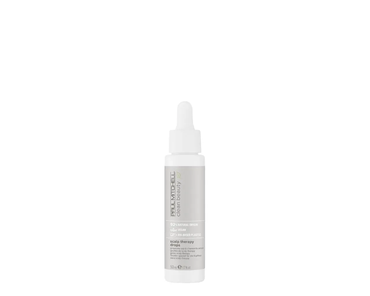 Сыворотка для кожи головы Paul Mitchell Clean Beauty Scalp Therapy Drops, ультралегкая, успокаивает и питает все типы волос, особенно сухую, жирную и чувствительную кожу головы, 1,7 жидких унций.