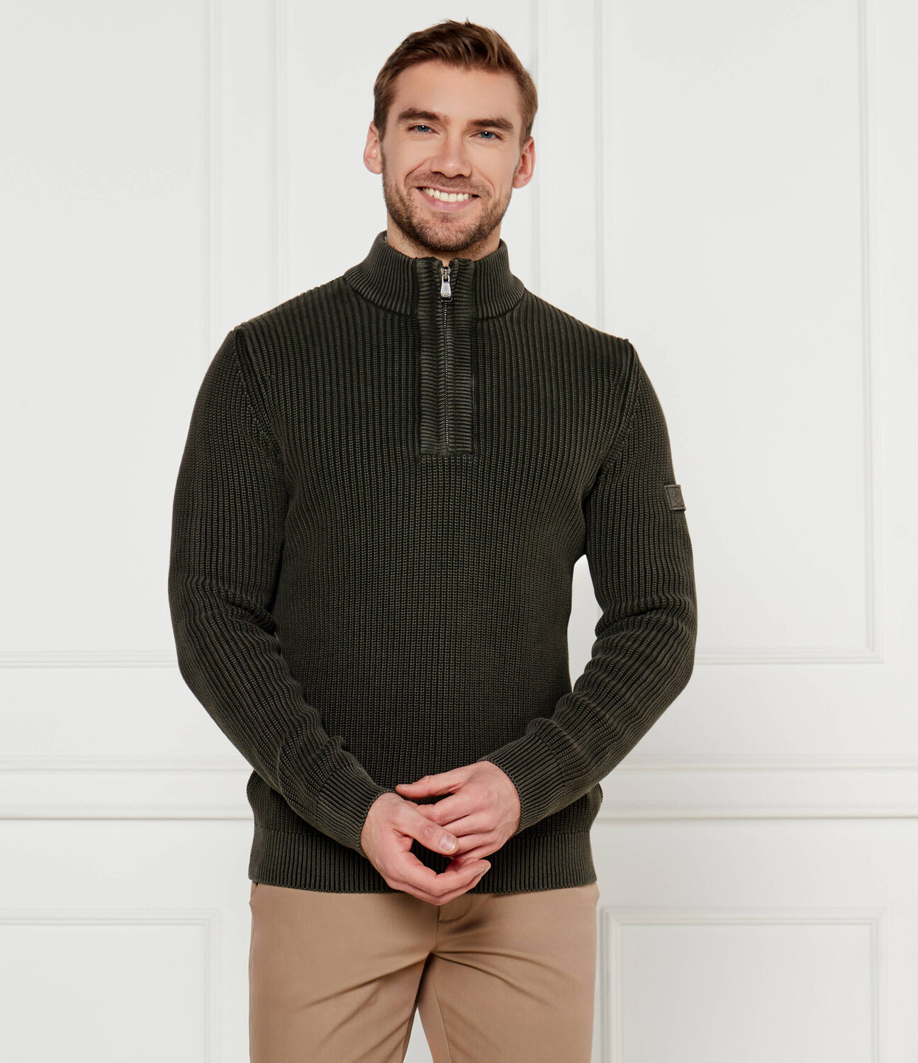 

Свитер Joop! Jeans Henrio Modern fit, зеленый