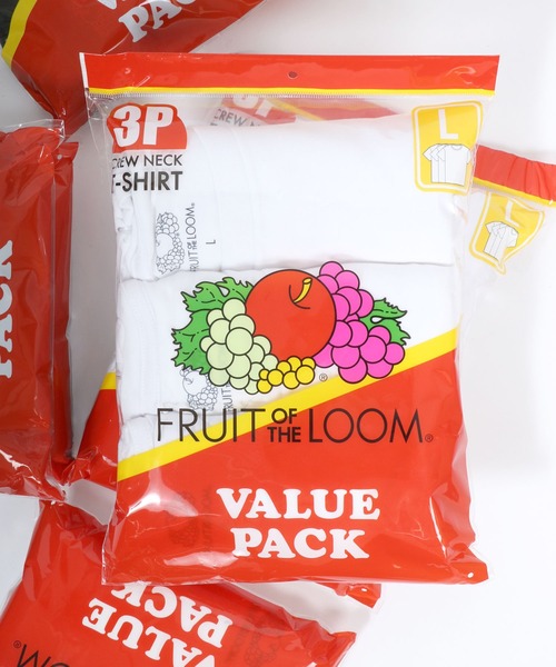 

Футболка с круглым вырезом и коротким рукавом, комплект из 3 штук FRUIT OF THE LOOM, белый