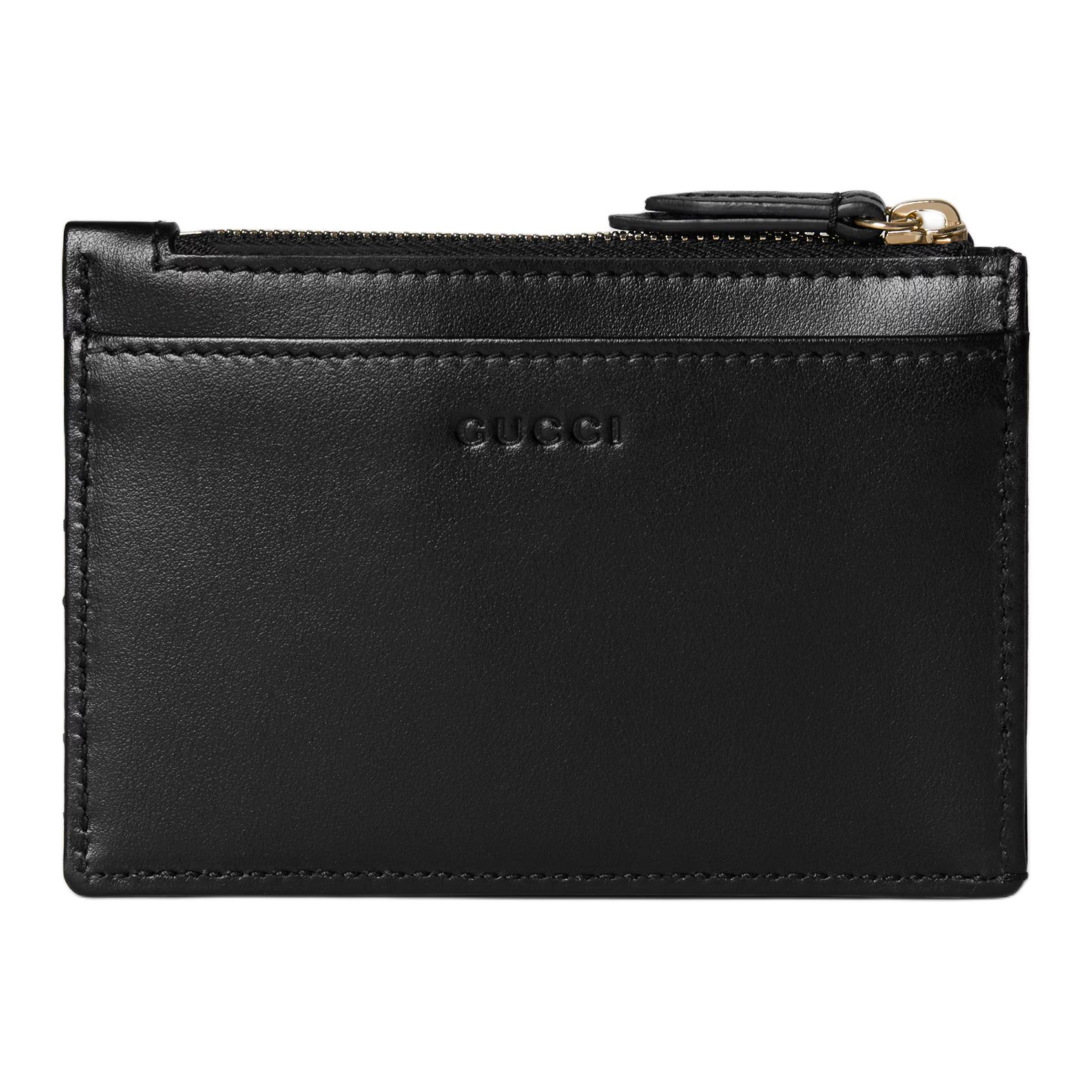 Кожаный кошелек для ключей GG Marmont Regular женский Black GUCCI, Set (Bag+Dust Bag) — фото 4