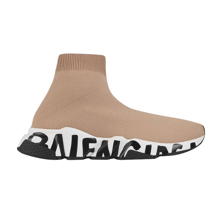 

Кроссовки Balenciaga Speed Sneaker 'Midsole Graffiti - Beige', коричневый