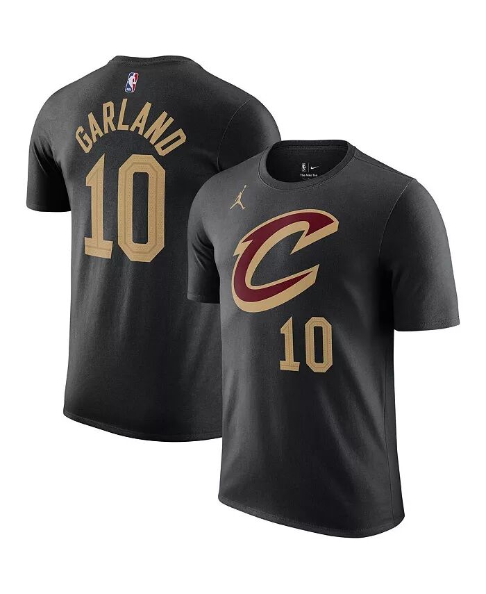 

Мужская футболка Darius Garland Black Cleveland Cavaliers 2022/23 Statement Edition с именем и номером Jordan