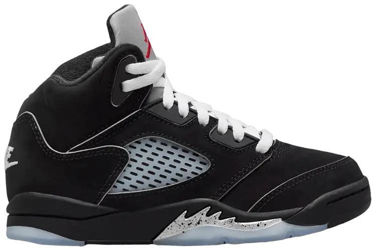 

Кроссовки Air Jordan 5 Retro OG PS 'Black Metallic Reimagined', черный