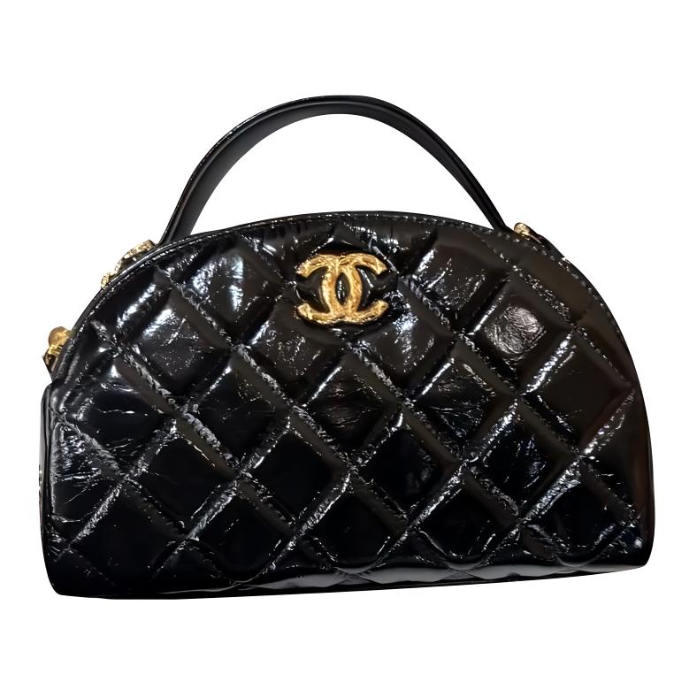 

CHANEL Сумка через плечо женская черная Cow Leather Material Gold Metal Bowling Bag