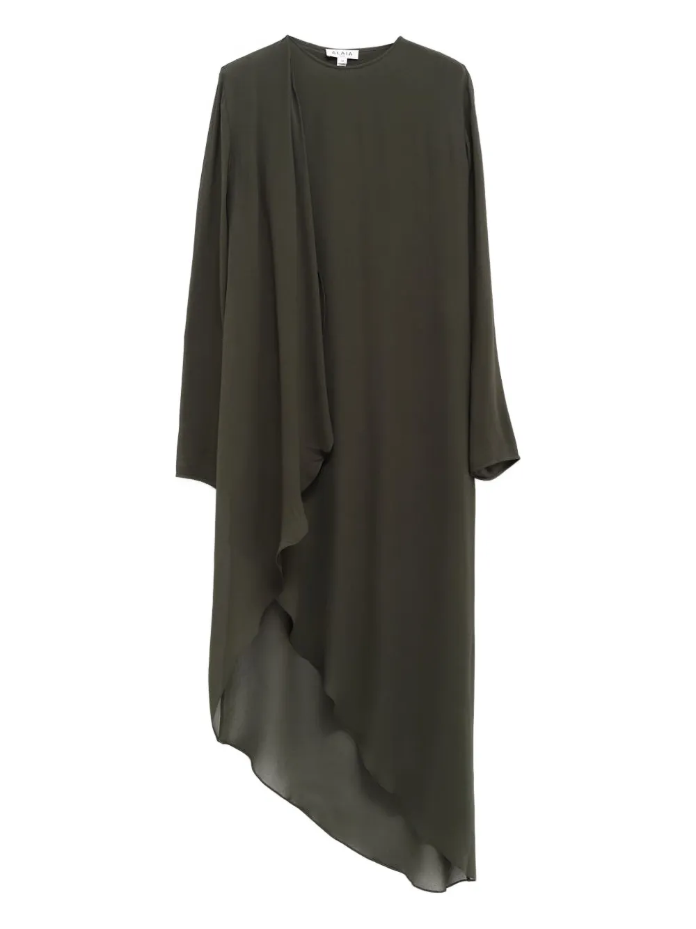 

Платье асимметричного кроя Alaïa, зеленый