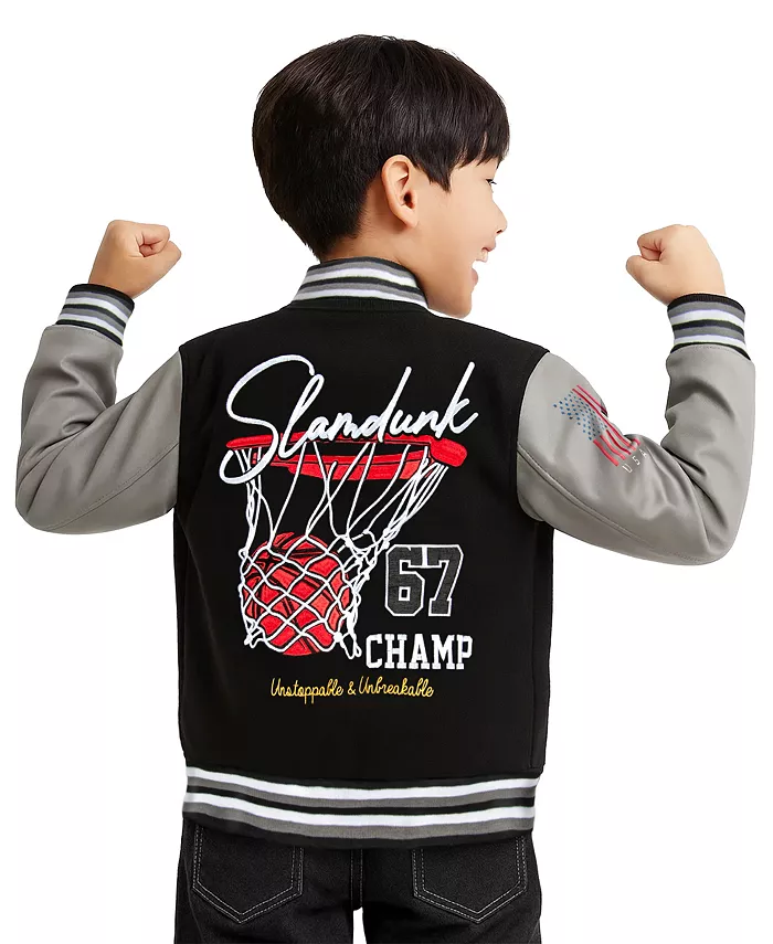 

Куртка ватная баскетбольная Big Boys Basketball Woolen Varsity Jacket Ring of Fire