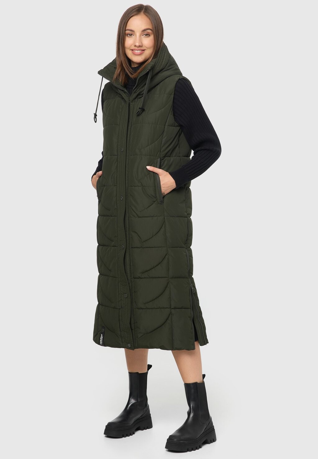 

Жилет BREZELCHEN Navahoo, цвет dark olive