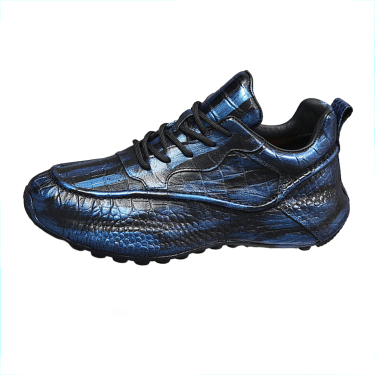 

SENJIALUO Износостойкие дышащие поддерживающие легкие мужские низкие кеды повседневные черно-синие, цвет Black Blue