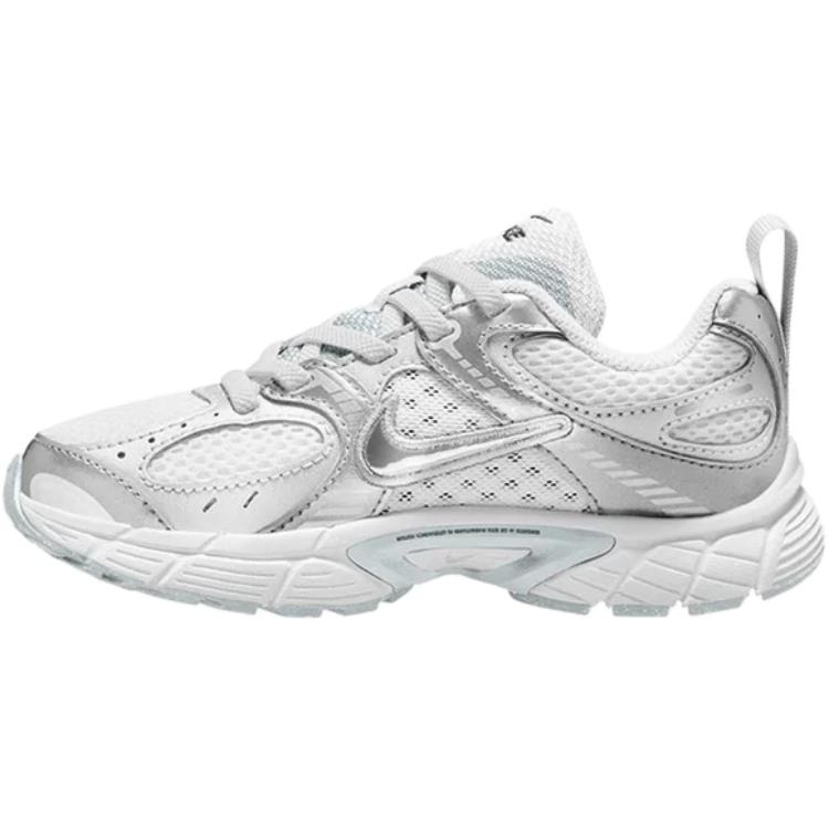 Детские кроссовки V5 RNR с низким верхом, устойчивые к истиранию Nike, серебряный — фото 2