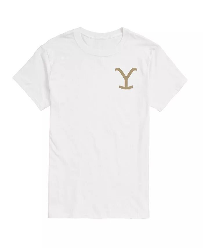 

Мужская футболка с коротким рукавом Hybrid Apparel Yellowstone Logo AIRWAVES, белый