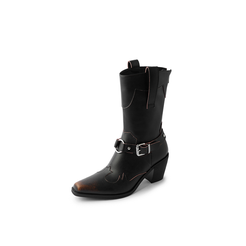 Ботильоны женские 6,5 см Yeezyy Reezy, Black