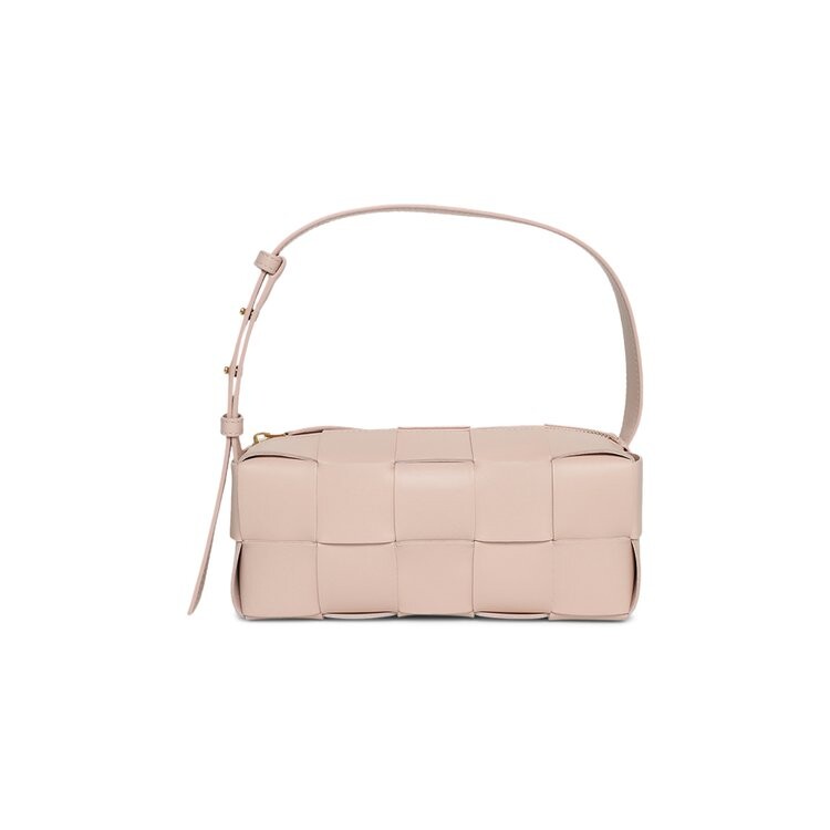 

Сумка top-handle Bottega Veneta Small Brick Cassette, цвет Lotus/Gold